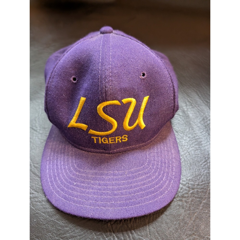 Vintage LSU Tigers Sports Specialties Snapback Hat Purple Gold The Pro Cap